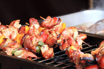 roasted meat with vegetable