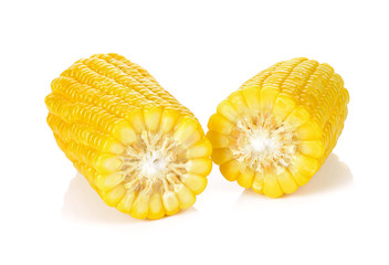 corn isolated on a white background © nipaporn
