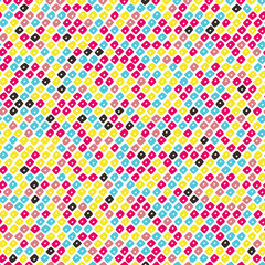 Random beads backdrop. Abstract bright pattern. Seamless vector