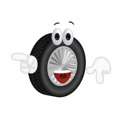 Funny tire cartoon tire service summer winter tires