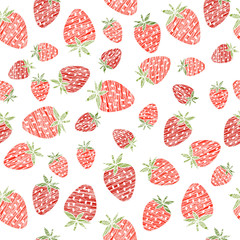 Seamless strawberry texture, endless berry background. Abstract