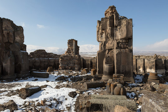 Church Ruins Of Ancient Ani