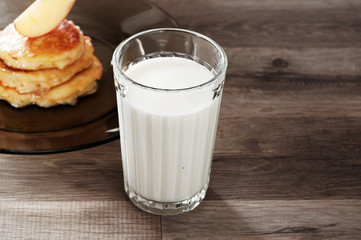 glass of milk home