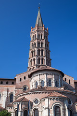 Fototapeta na wymiar Basilica of St. Sernin in Toulouse in France