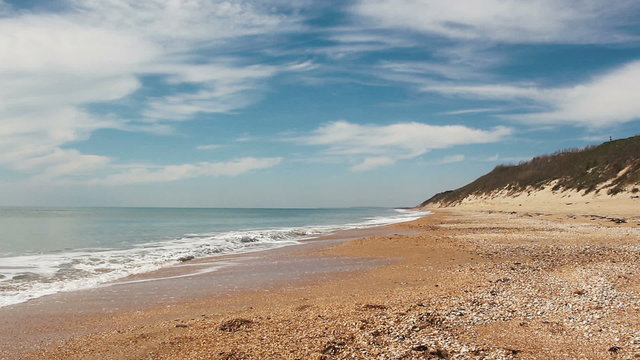 beautiful sea view at sunny summer day
