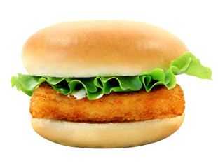 Photo Burger with fish fillets