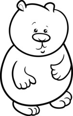 little bear cartoon coloring page
