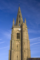 Fototapeta na wymiar The Spire of Saint Leger Church, Socx, northern France