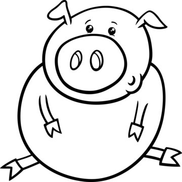 little pig or piglet coloring page