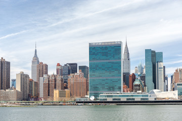 New York City manhattan buildings skyline