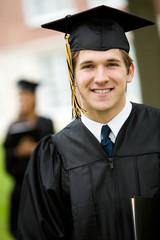 Graduation: Handsome Male Student at Graduation