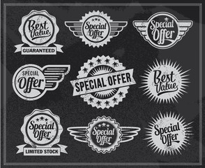 Fototapeta premium Vintage Chalkboard Labels