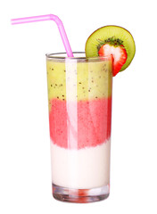 healthy glass of smoothies collection flavor isolated on white b
