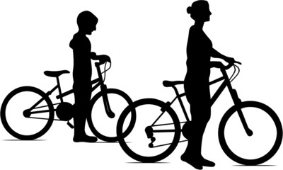 Obraz premium BALLADE CYCLISTE