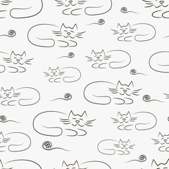 Texture with cats