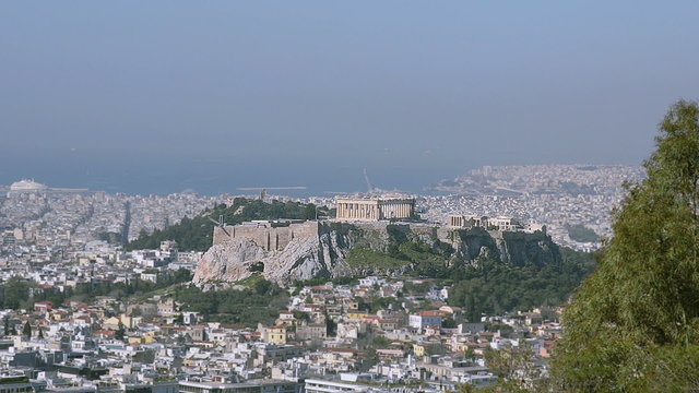 Greek Acropolis in the sunlight