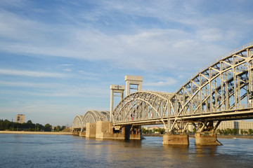 Finland Railway Bridge at evening.
