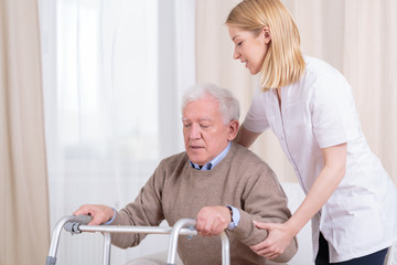 Fototapeta premium Rehabilitation in nursing home
