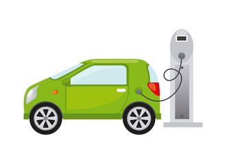 Naklejka premium electric car