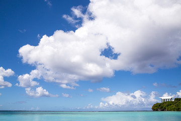 Summertime at the beach. beautiful beach and tropical sea.