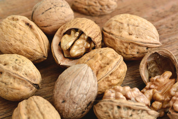 Walnüsse / Baumnüsse - Makro