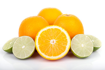 fresh orange and citrus fruits