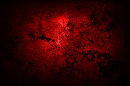 Grungy textured red concrete wall background
