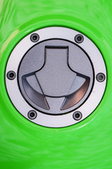Green Motorcycle tank cap