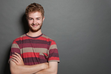 Portrait of a handsome young man smiling