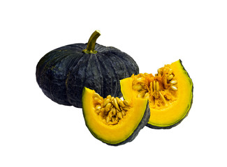 Ripe pumpkin isolated
