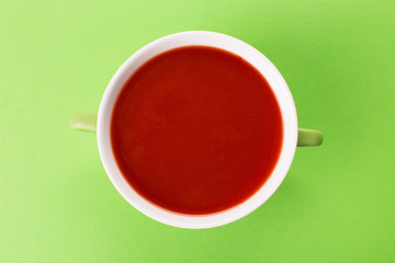 Bowl of tomato soup.