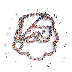 people in the form of Santa Claus.