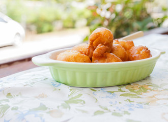 .batter fried banana