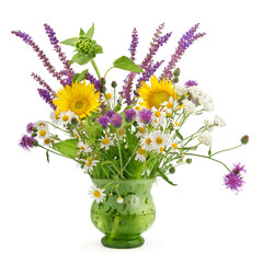 wild flowers in a vase