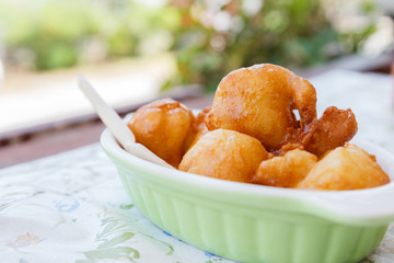 .batter fried banana