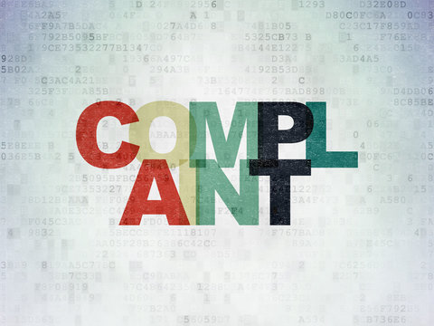 Law concept: Complaint on digital background