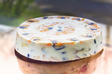 Fruit dairy multi-colored jelly