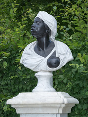 Baroque statue of an Afro-American woman (18 century), Potsdam, Germany