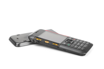 Broken dirty cell phone