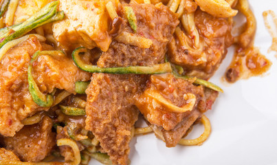 Popular Malaysian salad Rojak Pasembur 