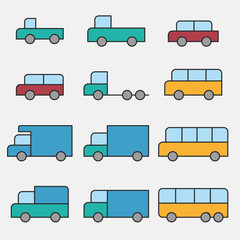 car vehicle icons