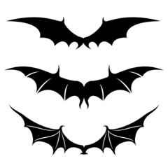 Naklejka premium Vector set. Wings.