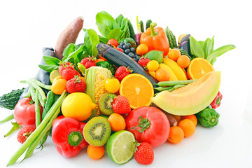 新鮮な野菜と果物