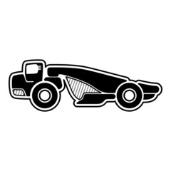 Obraz premium Wheel tractor scraper