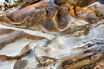 Sea-eroded rock - texture