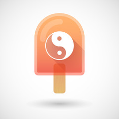 Ice cream icon with a ying yang