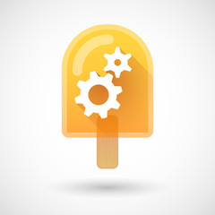 Ice cream icon with gears
