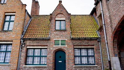 Naklejka premium Historical architecture in Brugge Belgium