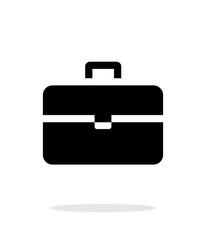 Suitcase simple icon on white background.