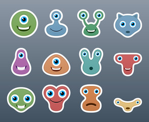 Fototapeta premium Cute aliens